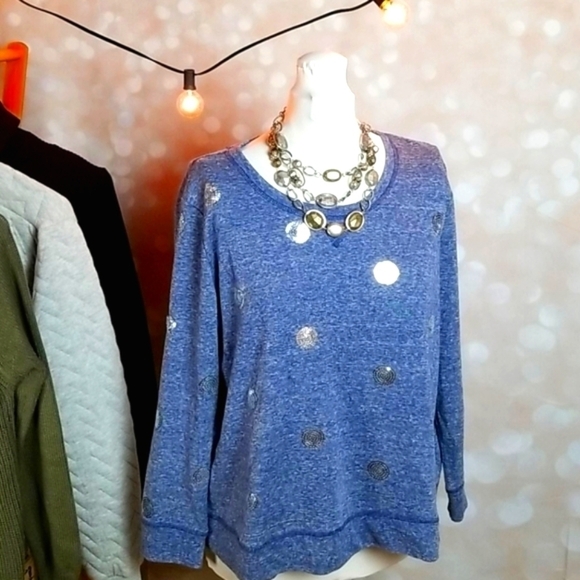 Style & Co | Sequined Knit Top - Picture 3 of 10